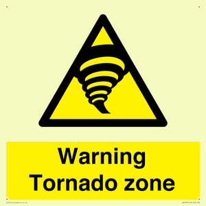 Warning Tornado zone